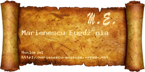 Marienescu Eugénia névjegykártya